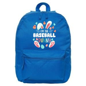 I'm The Baseball Bunny Matching Family Easter Party Great Gift 16 in Basic Backpack