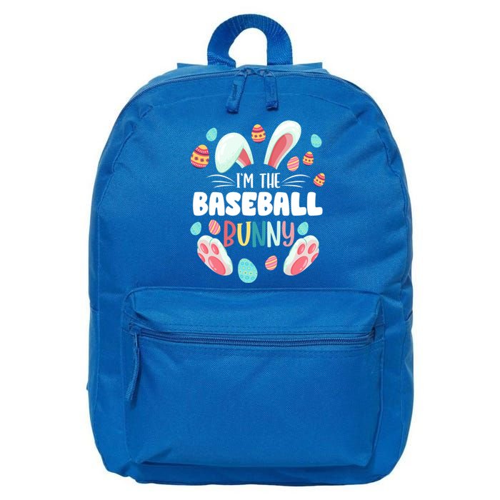 I'm The Baseball Bunny Matching Family Easter Party Great Gift 16 in Basic Backpack