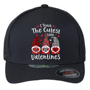 I Teach Cutest Little Valentines Gnome Kindergarten Teachers Flexfit Unipanel Trucker Cap