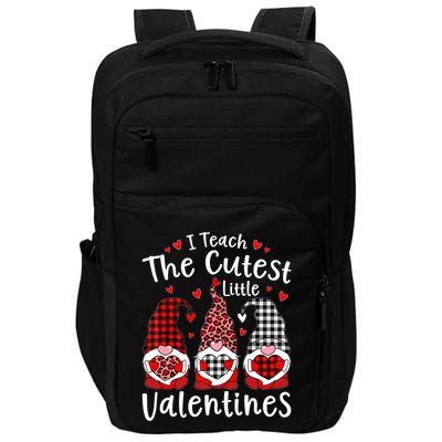 I Teach Cutest Little Valentines Gnome Kindergarten Teachers Impact Tech Backpack