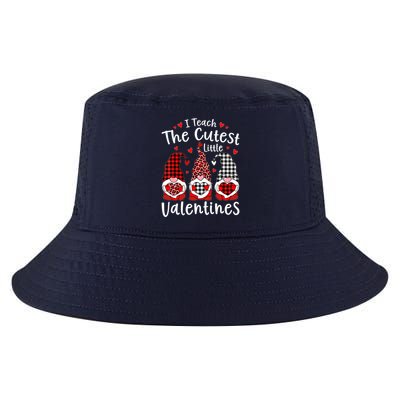 I Teach Cutest Little Valentines Gnome Kindergarten Teachers Cool Comfort Performance Bucket Hat