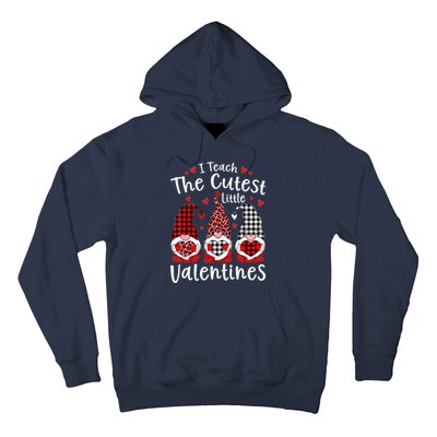 I Teach Cutest Little Valentines Gnome Kindergarten Teachers Hoodie