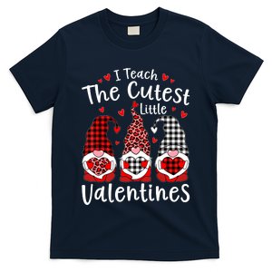 I Teach Cutest Little Valentines Gnome Kindergarten Teachers T-Shirt