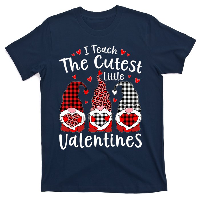 I Teach Cutest Little Valentines Gnome Kindergarten Teachers T-Shirt