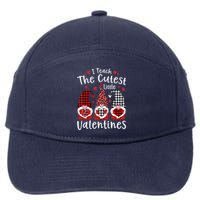 I Teach Cutest Little Valentines Gnome Kindergarten Teachers 7-Panel Snapback Hat