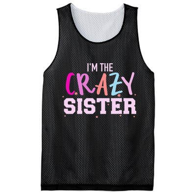 I'm the crazy sister Mesh Reversible Basketball Jersey Tank
