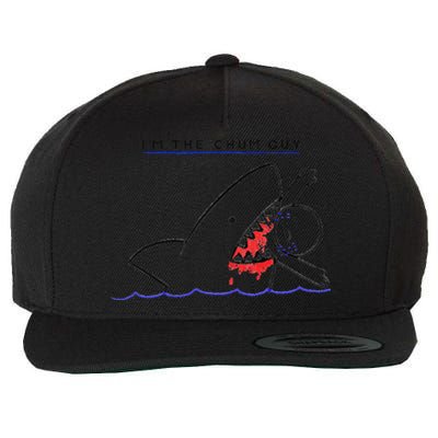 I’m The Chum Guy Funny Shark Fishing Wool Snapback Cap