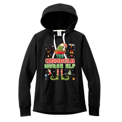 Im The Cardiovascular Nurse Elf Christmas Suit Sweater Ugly Gift Women's Fleece Hoodie