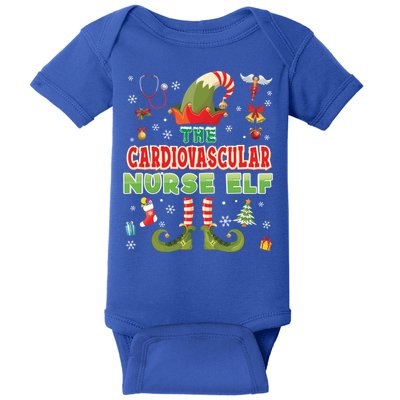 Im The Cardiovascular Nurse Elf Christmas Suit Sweater Ugly Gift Baby Bodysuit