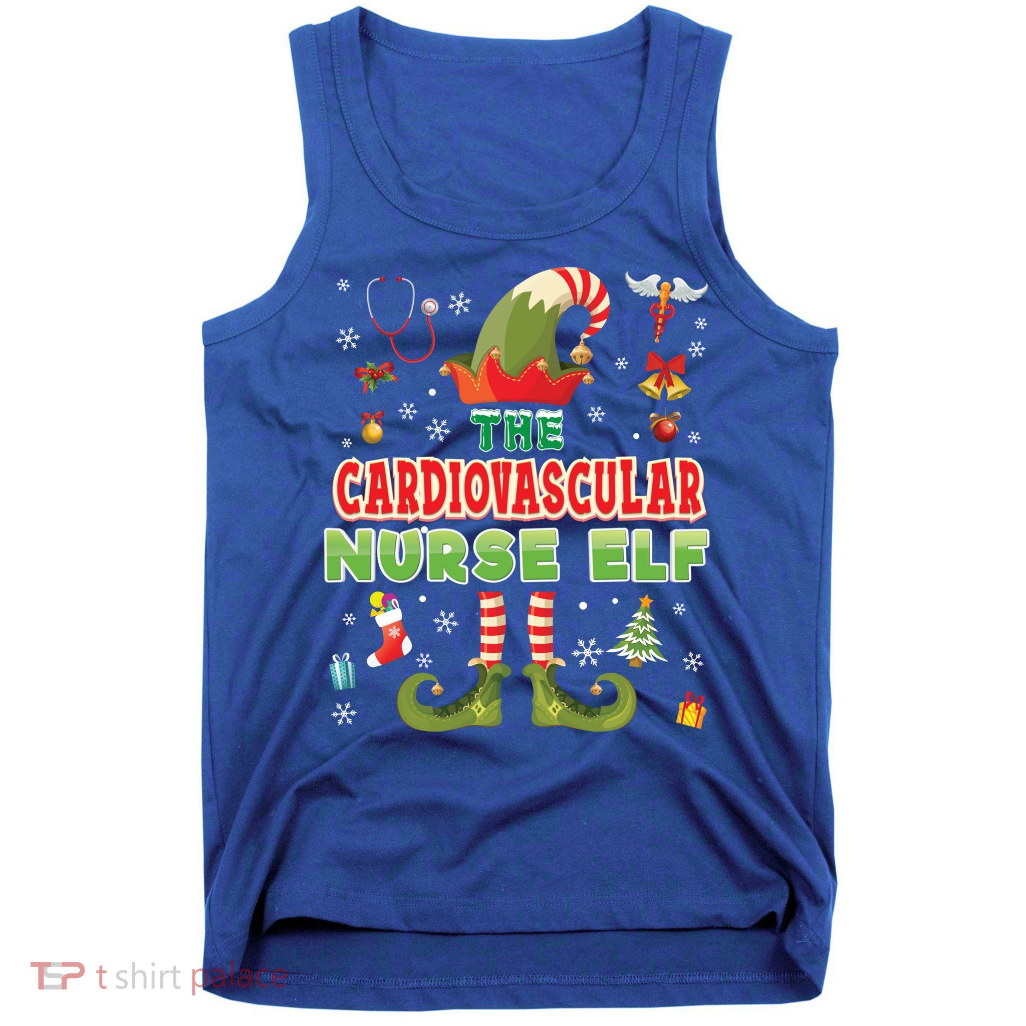 Im The Cardiovascular Nurse Elf Christmas Suit Sweater Ugly Gift Tank Top
