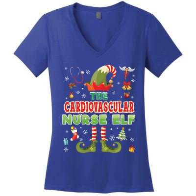 Im The Cardiovascular Nurse Elf Christmas Suit Sweater Ugly Gift Women's V-Neck T-Shirt