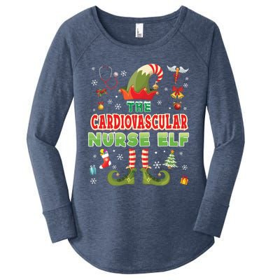 Im The Cardiovascular Nurse Elf Christmas Suit Sweater Ugly Gift Women's Perfect Tri Tunic Long Sleeve Shirt