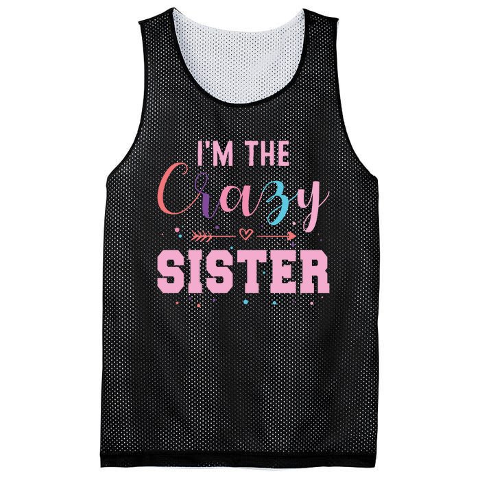 I'm The Crazy Sister Mesh Reversible Basketball Jersey Tank