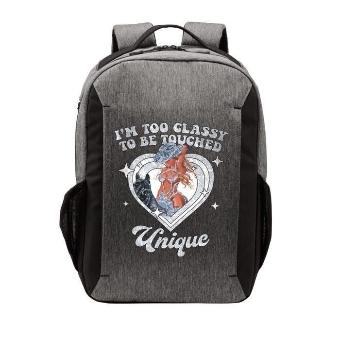Im Too Classy To Be Touched Unique Retro Tour Vector Backpack