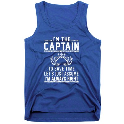 Im The Captain Of The Boat Gift Tank Top