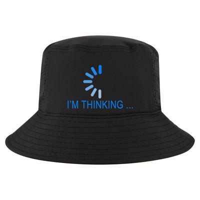 Im Thinking Cancel Loading Symbol Thinking Cool Comfort Performance Bucket Hat