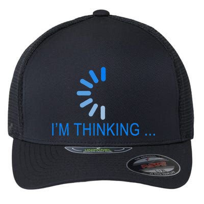 Im Thinking Cancel Loading Symbol Thinking Flexfit Unipanel Trucker Cap