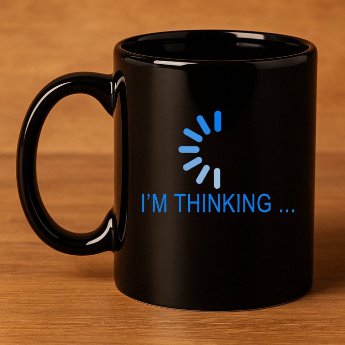Im Thinking Cancel Loading Symbol Thinking 11oz C Handle Ceramic Mug