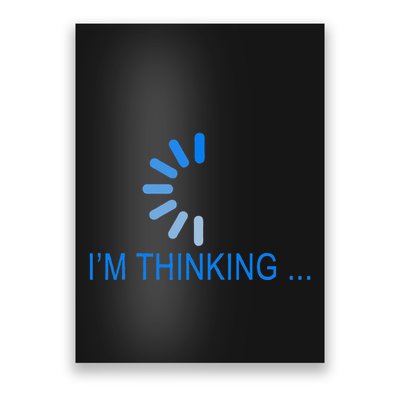 Im Thinking Cancel Loading Symbol Thinking Poster