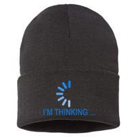 Im Thinking Cancel Loading Symbol Thinking Sustainable Knit Beanie