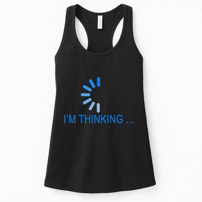 Im Thinking Cancel Loading Symbol Thinking Womens Tank Top