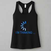 Im Thinking Cancel Loading Symbol Thinking Womens Tank Top