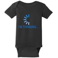 Im Thinking Cancel Loading Symbol Thinking Baby Bodysuit