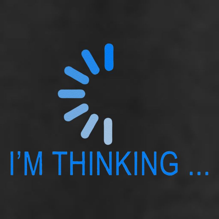 Im Thinking Cancel Loading Symbol Thinking Trucker Hat