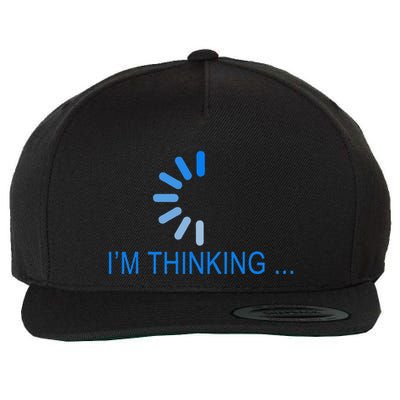 Im Thinking Cancel Loading Symbol Thinking Wool Snapback Cap