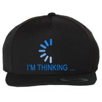 Im Thinking Cancel Loading Symbol Thinking Wool Snapback Cap