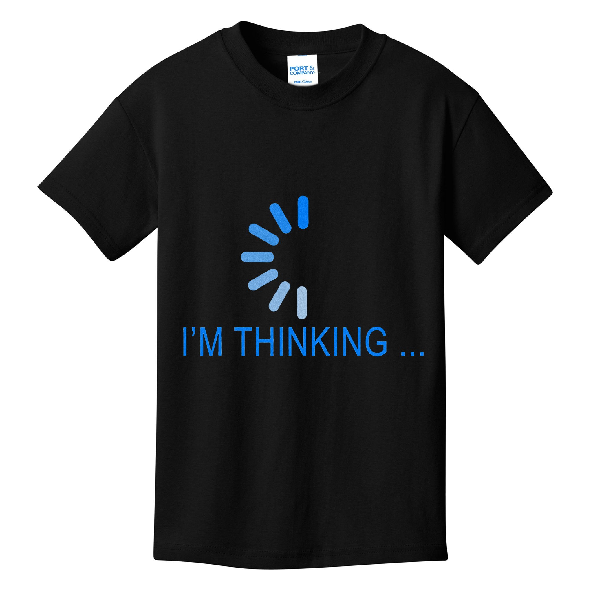Im Thinking Cancel Loading Symbol Thinking Kids T-Shirt