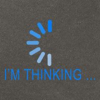 Im Thinking Cancel Loading Symbol Thinking Cotton Canvas Backpack