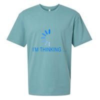 Im Thinking Cancel Loading Symbol Thinking Sueded Cloud Jersey T-Shirt