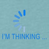 Im Thinking Cancel Loading Symbol Thinking Sueded Cloud Jersey T-Shirt