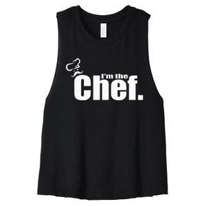 IM The Chef Funny Cook Chef Cooking Chef ChefS Hat Women's Racerback Cropped Tank