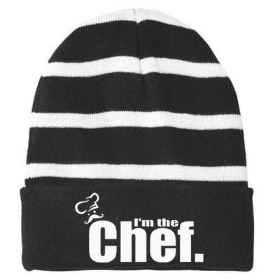 IM The Chef Funny Cook Chef Cooking Chef ChefS Hat Striped Beanie with Solid Band