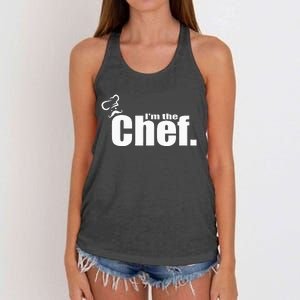 IM The Chef Funny Cook Chef Cooking Chef ChefS Hat Women's Knotted Racerback Tank