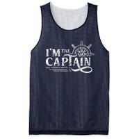 I'm The Captain Skipper Lover Ship Boat Owner Mesh Reversible Basketball Jersey Tank