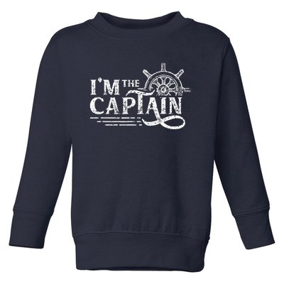 I'm The Captain Skipper Lover Ship Boat Owner Toddler Sweatshirt