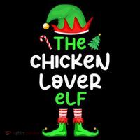 I'm The Chicken Lover Elf Xmas Matching Pajama  Flexfit Unipanel Trucker Cap