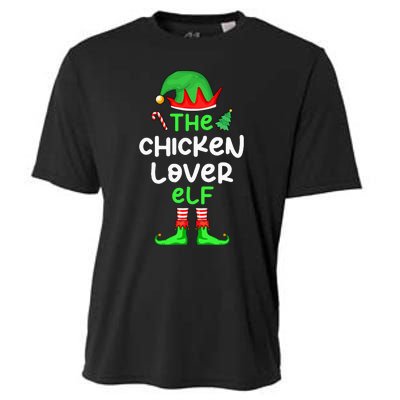 I'm The Chicken Lover Elf Xmas Matching Pajama  Cooling Performance Crew T-Shirt