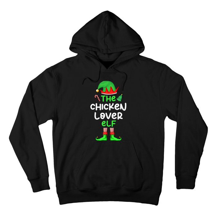 I'm The Chicken Lover Elf Xmas Matching Pajama  Hoodie