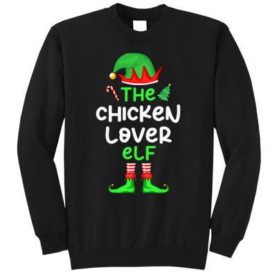 I'm The Chicken Lover Elf Xmas Matching Pajama  Sweatshirt