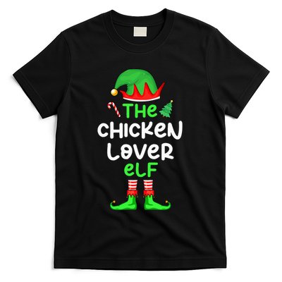 I'm The Chicken Lover Elf Xmas Matching Pajama  T-Shirt