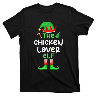 I'm The Chicken Lover Elf Xmas Matching Pajama  T-Shirt