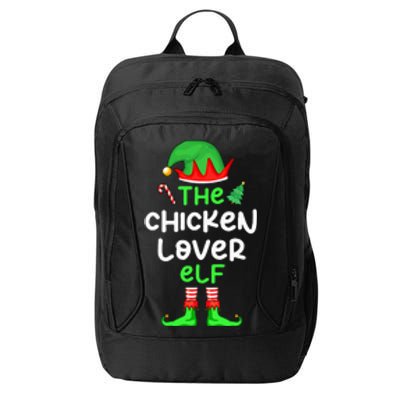 I'm The Chicken Lover Elf Xmas Matching Pajama  City Backpack