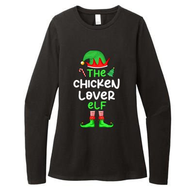 I'm The Chicken Lover Elf Xmas Matching Pajama  Womens CVC Long Sleeve Shirt