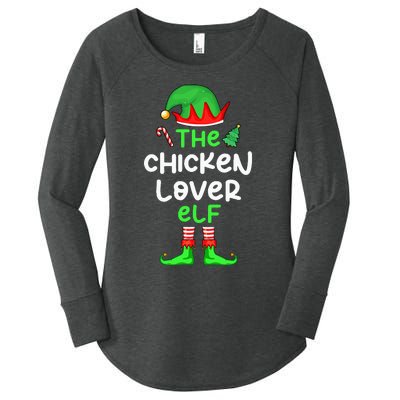 I'm The Chicken Lover Elf Xmas Matching Pajama  Women's Perfect Tri Tunic Long Sleeve Shirt