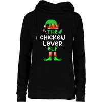 I'm The Chicken Lover Elf Xmas Matching Pajama  Womens Funnel Neck Pullover Hood