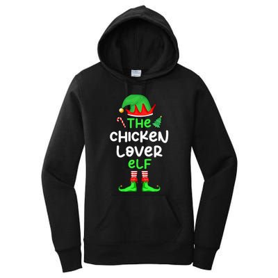 I'm The Chicken Lover Elf Xmas Matching Pajama  Women's Pullover Hoodie